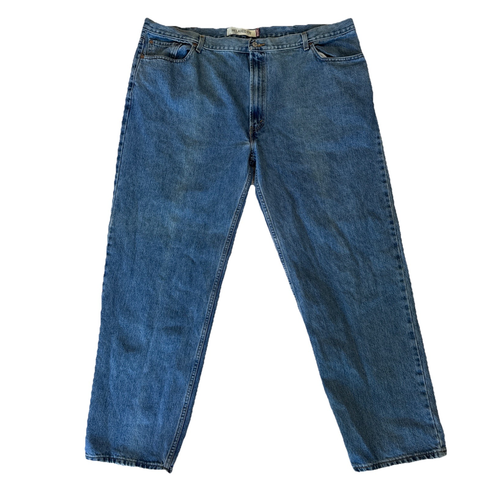 Levi’s 550 Mens 48×34 Relaxed Fit Stonewash Blue Denim Jeans Big Tall Y2K