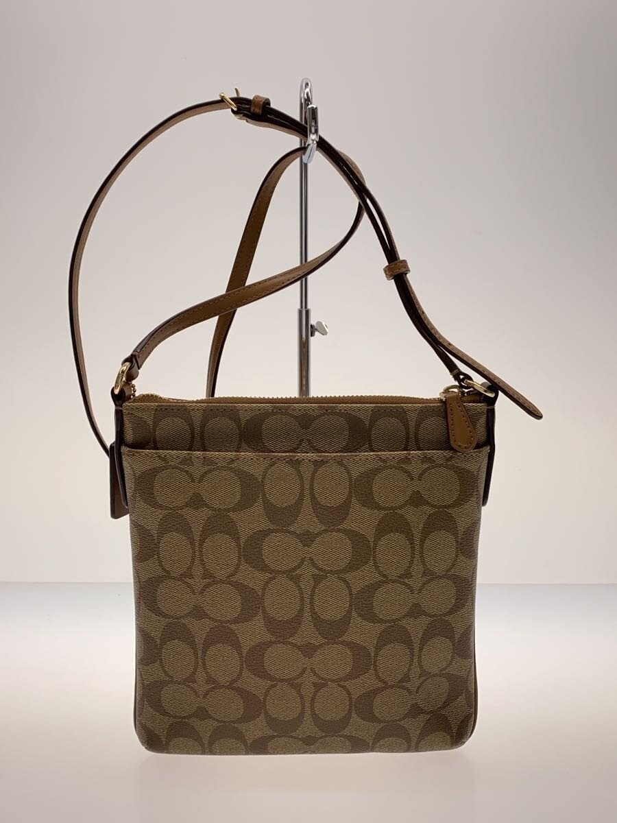 COACH COACH Coach Shoulder Bag Leather BRW All-over pattern F58309 Signature Sho