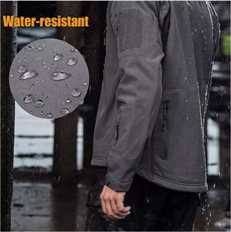 Tactical Jacket Mens Waterproof Military Coat Soft Shell Work Windbreaker Jacket