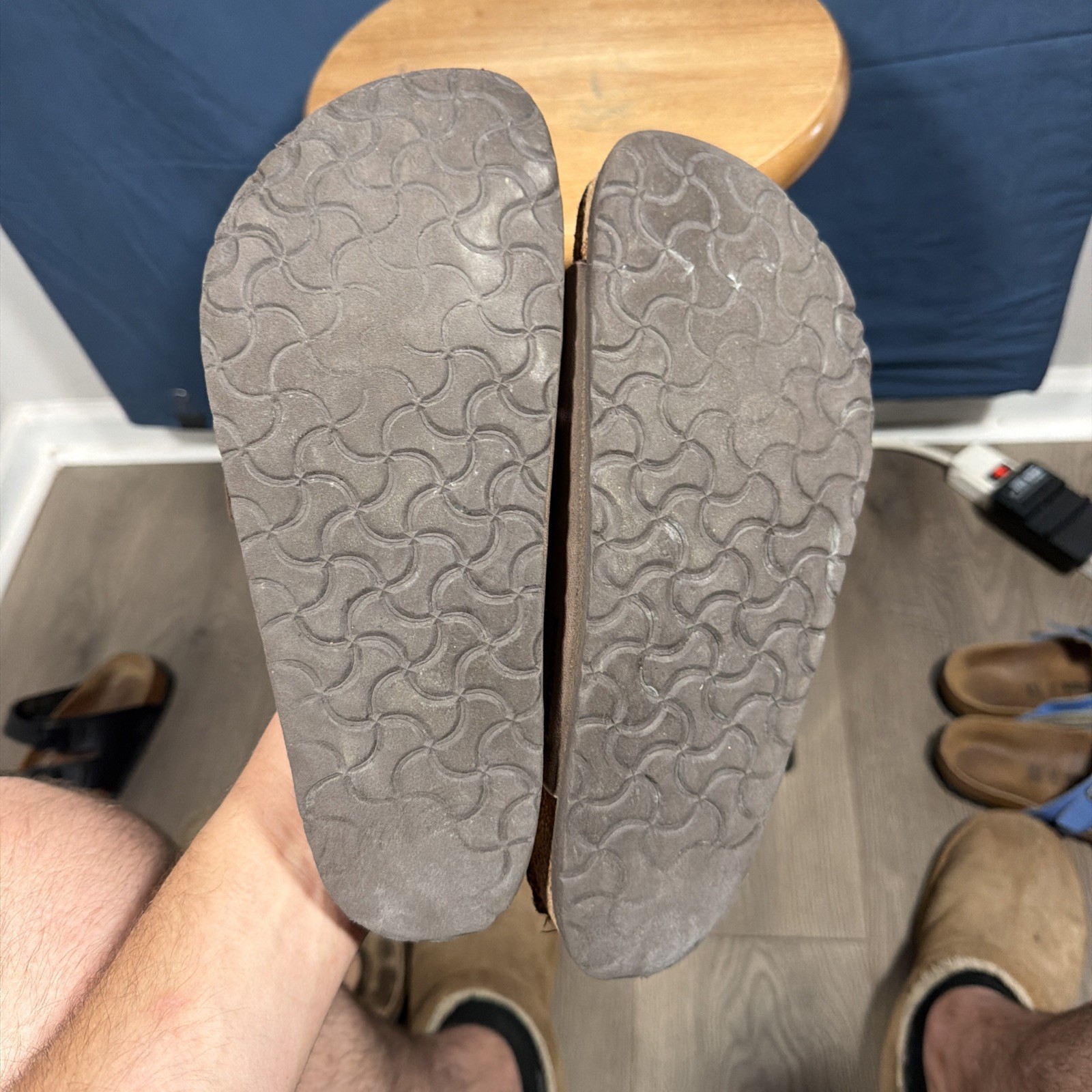 Birkenstock Florida Soft Footbed Brown Sandals 3 Strap Comfort Slides EU 40 US 9