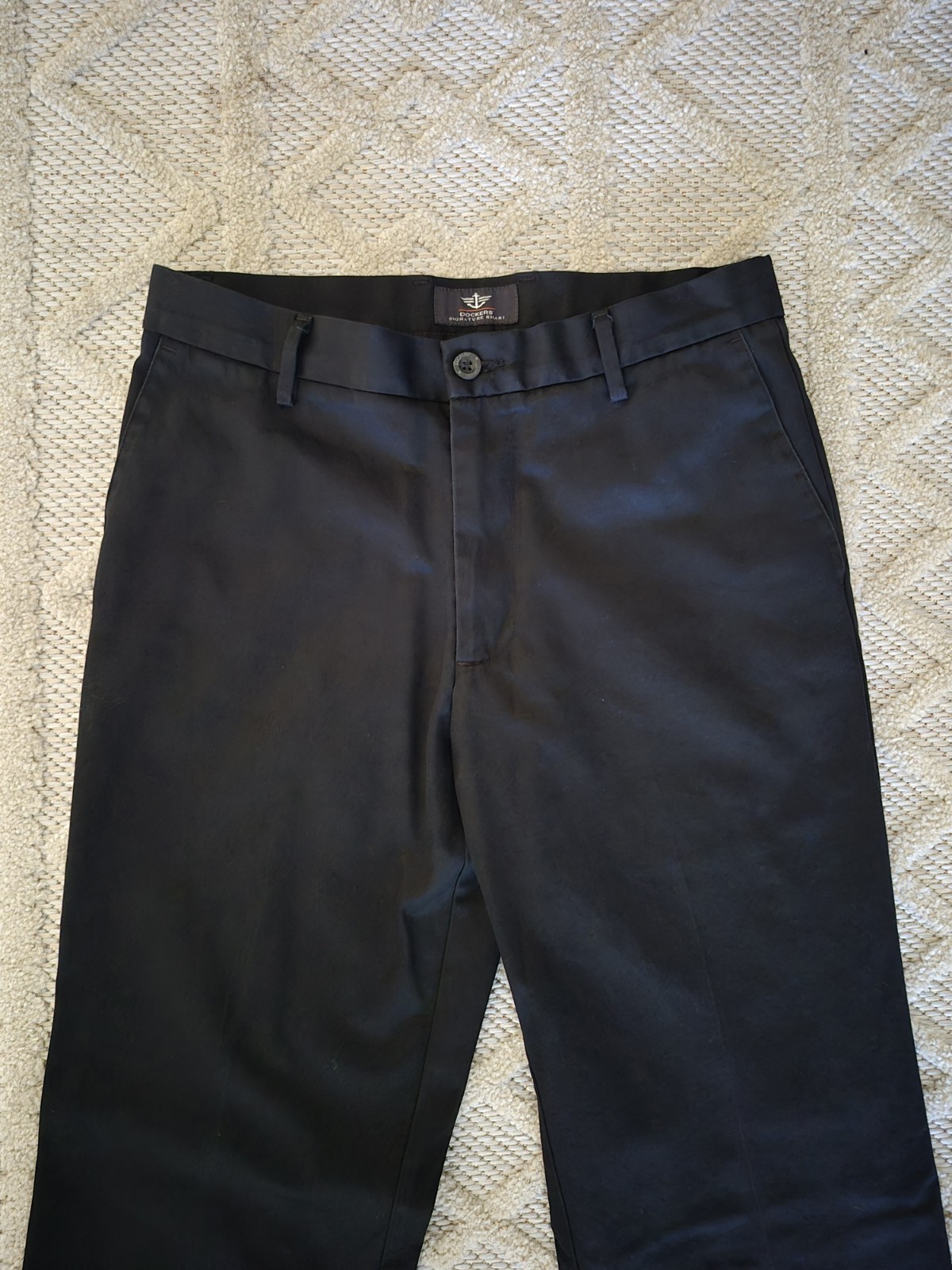 Dockers Black Signature Khaki Straight Fit D2 Pants Men’s 31×30