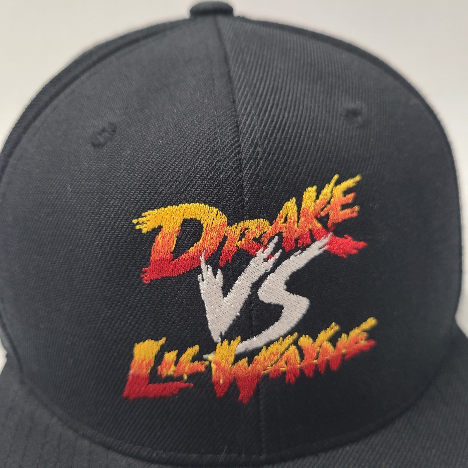 Drake vs Lil Wayne Hat Snapback Black Wool Blend Tour Concert Rap Merch 2014 Men
