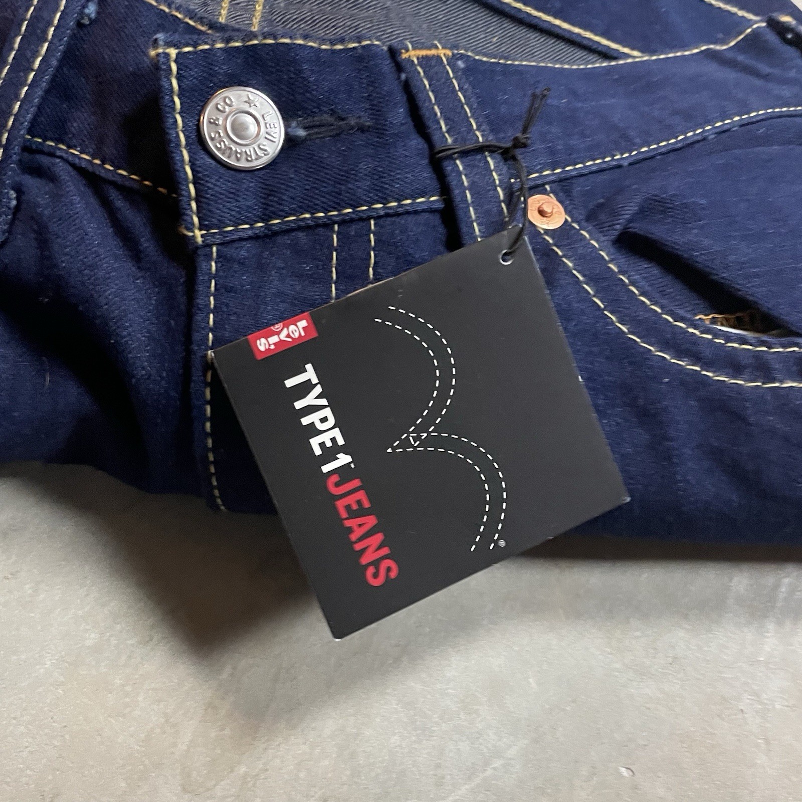 Levis Type 1 Jeans Vintage Y2K Wide Leg Baggy Real Loose Skater 34×32 Fits 36×31