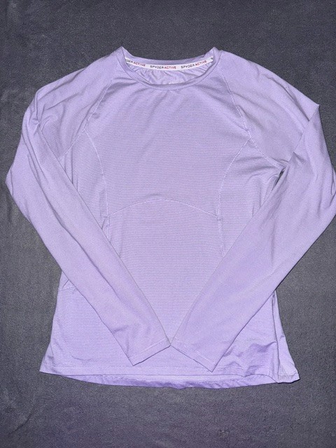 Spyder Active Long Sleeve Shirt Womens Medium Purple Athletic Base Layer Top
