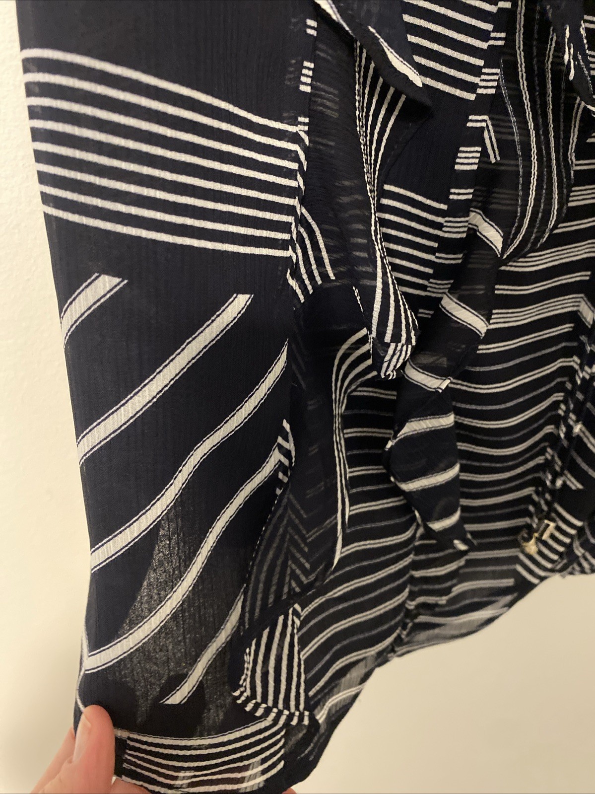 Tommy Hilfiger XL NWT St Michael Polished Sleeveless Navy/White Top
