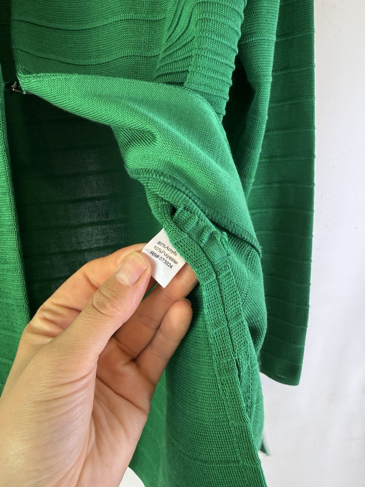 MING WANG Blazer Jacket Womens MEdium Acrylic Ribbed Knit Luxury Professional