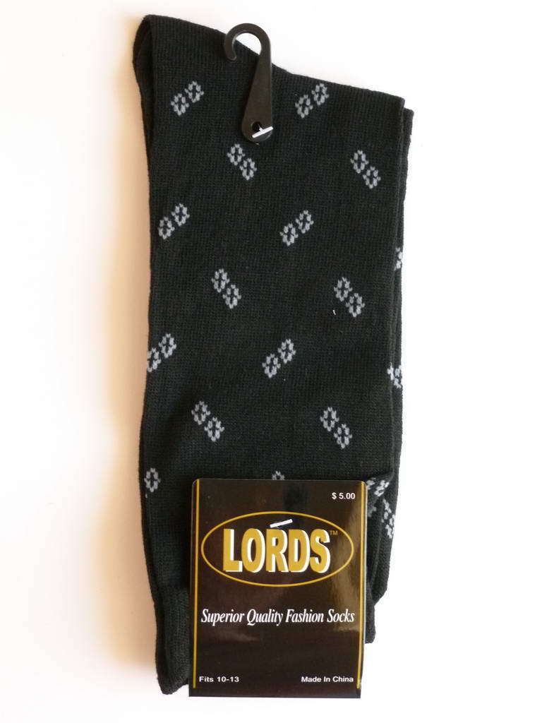 12 PAIRS NEW COTTON MEN LORDS GEOMETRIC DRESS SOCKS SIZE 10-13 MULTI COLOR