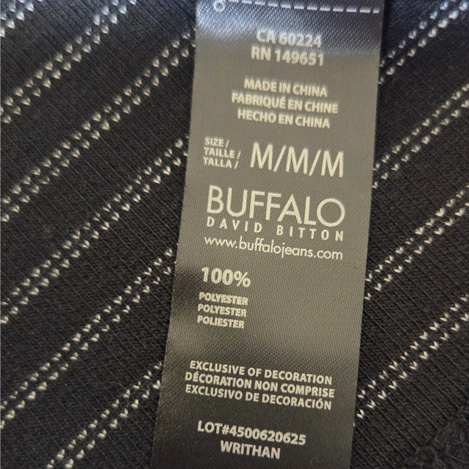 Buffalo David Bitton Polo Shirt Mens Size M Blue Short Sleeve Collared Polyester