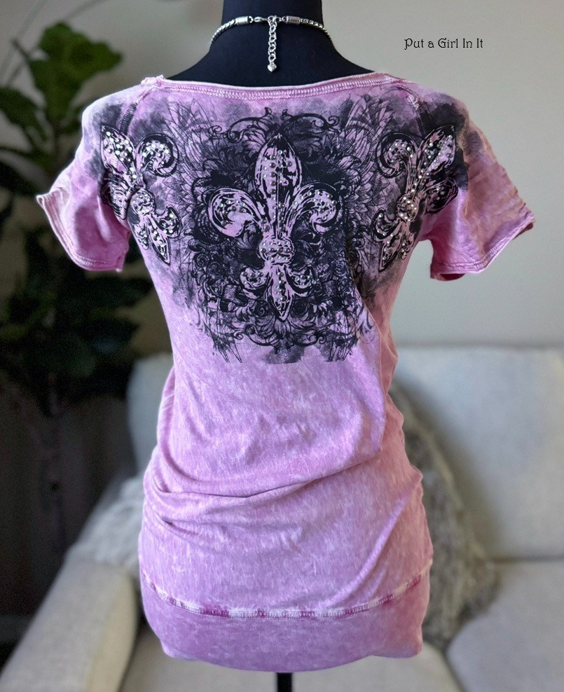 Y2K Vocal Apparel Women’s Crystal Sequin Pink Black Bling Slouch Shirt S M L XL