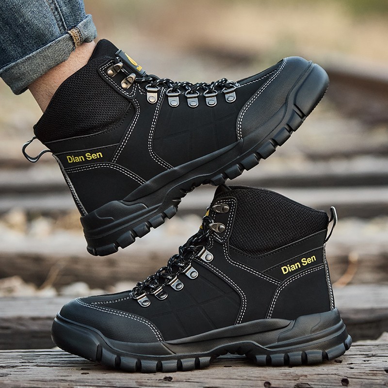 Lightweight Indestructible Steel Toe Boots Non Slip Waterproof Mens Industrial