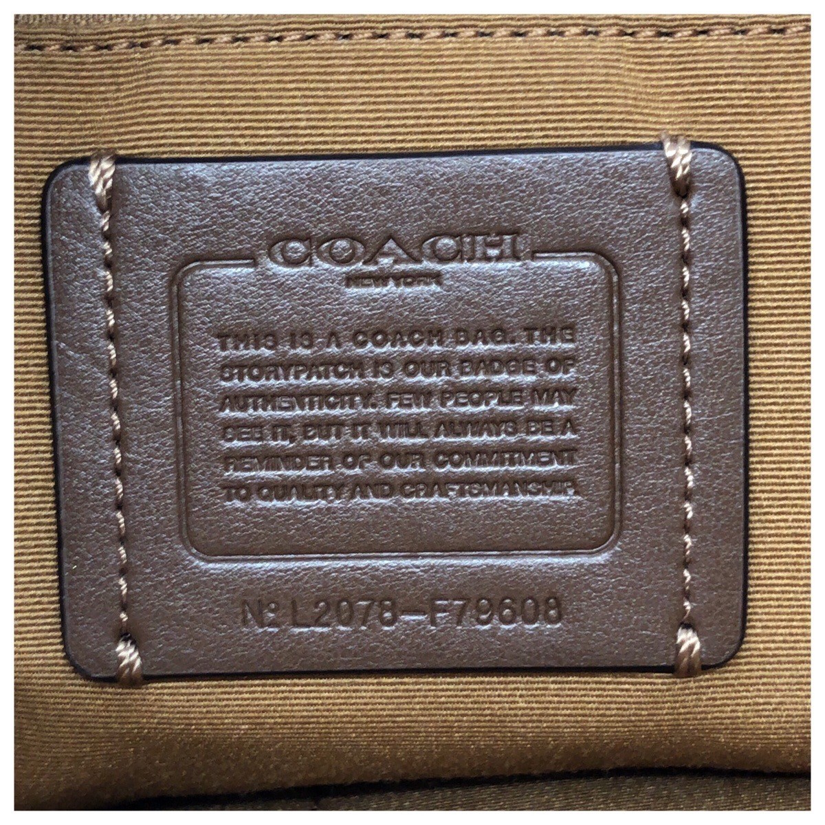 COACH gallery F79608 Tote Bag Shoulder Bag Off-white GoldHardware leather