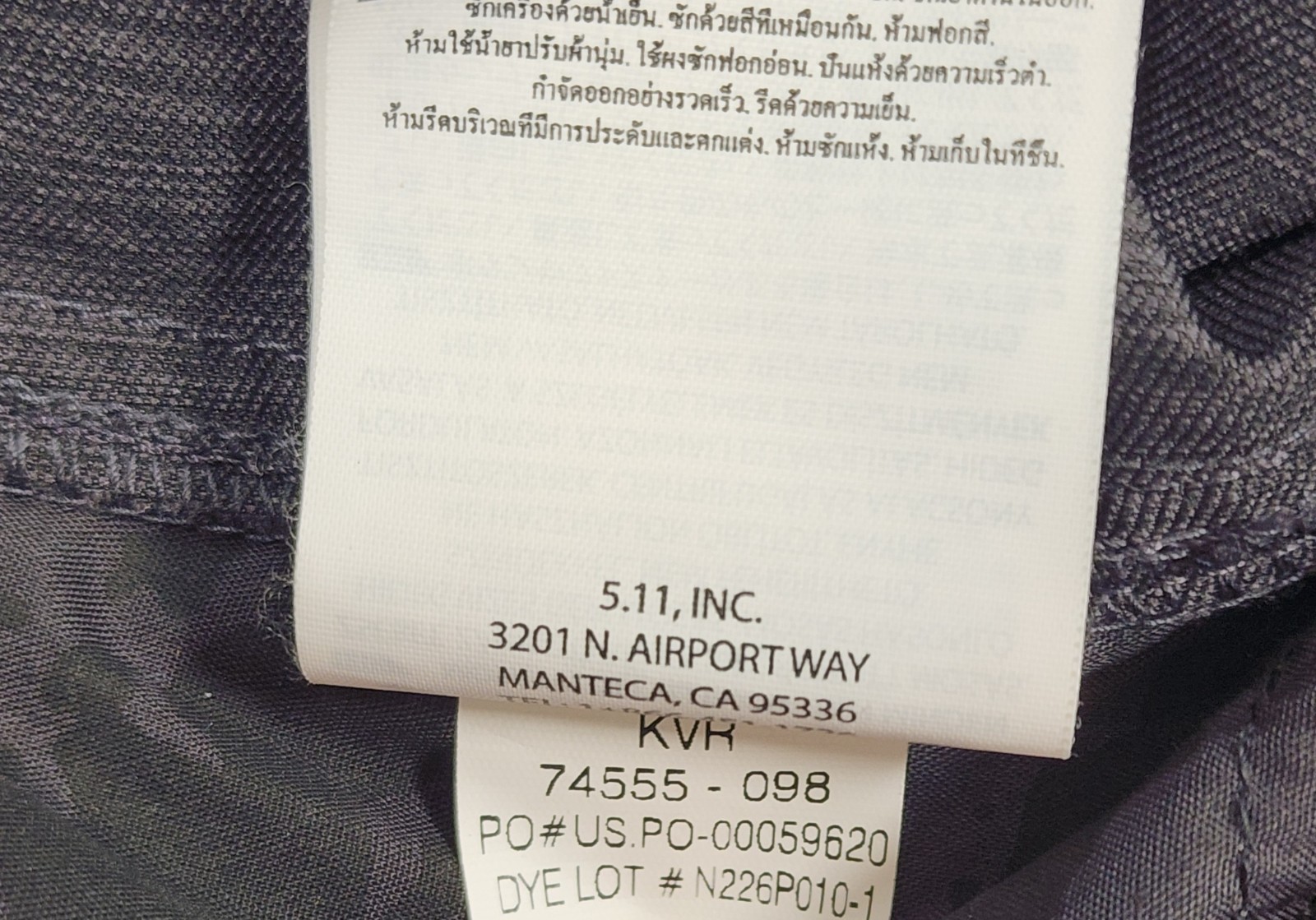 5.11 Tactical Men’s 36×32 Gray Performance Pants Flex Stretch Casual Workwear