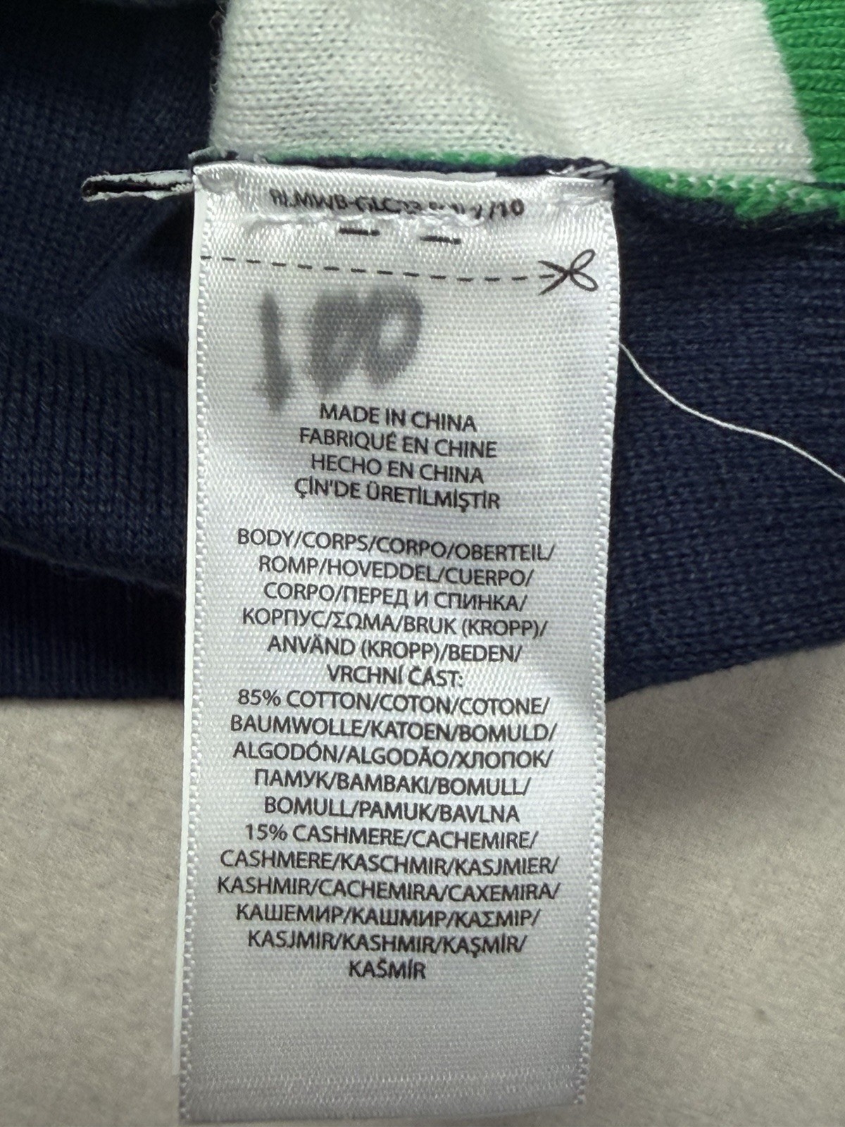 Polo Wimbledon 2019 Hoodie Authentic Size Large Navy Cotton / Cashmere NWT