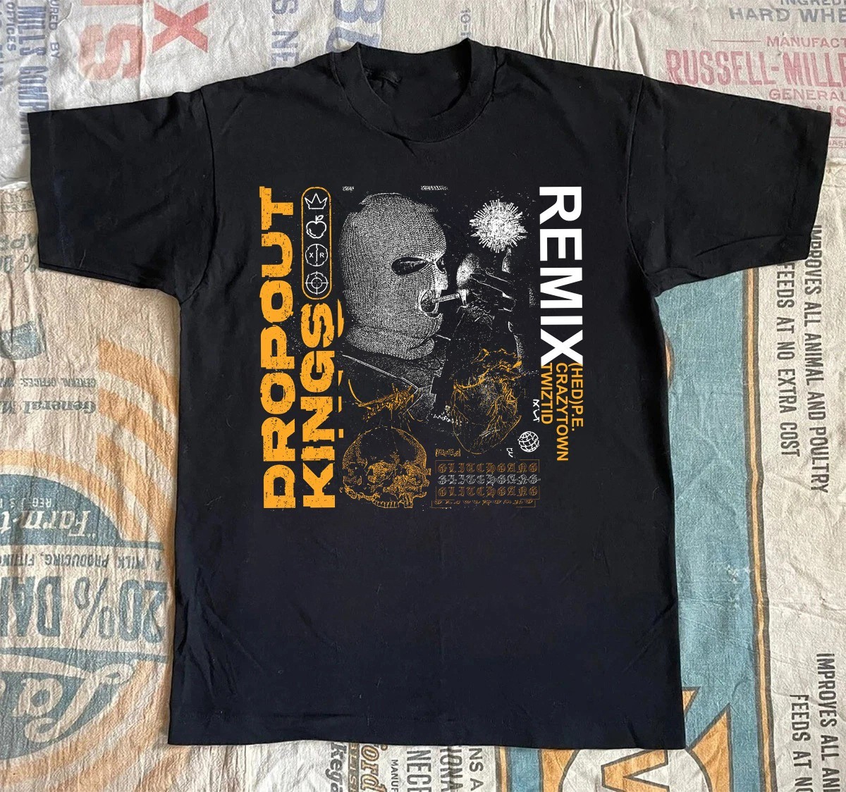 Dropout Kings – GlitchGang Album Black Cotton All size S-5Xl T-Shirt BL2438