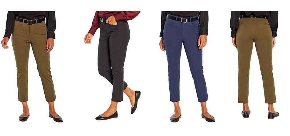 Banana Republic Women’s Slim Straight Cropped Twill Pant Inseam 26 inches G30