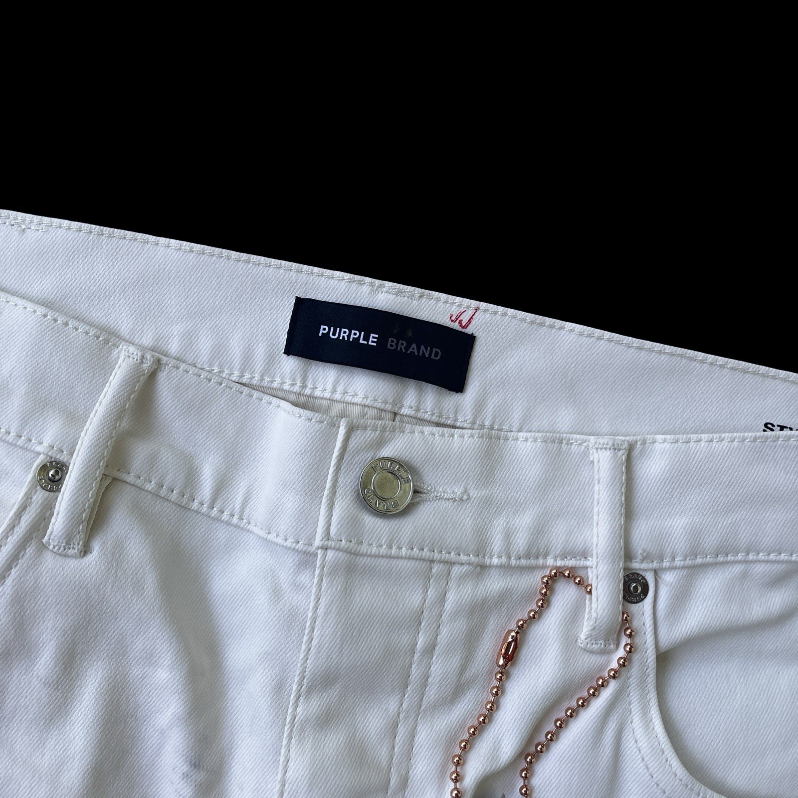 PURPLE BRAND p004 Cargo Flared Jeans White Size 34