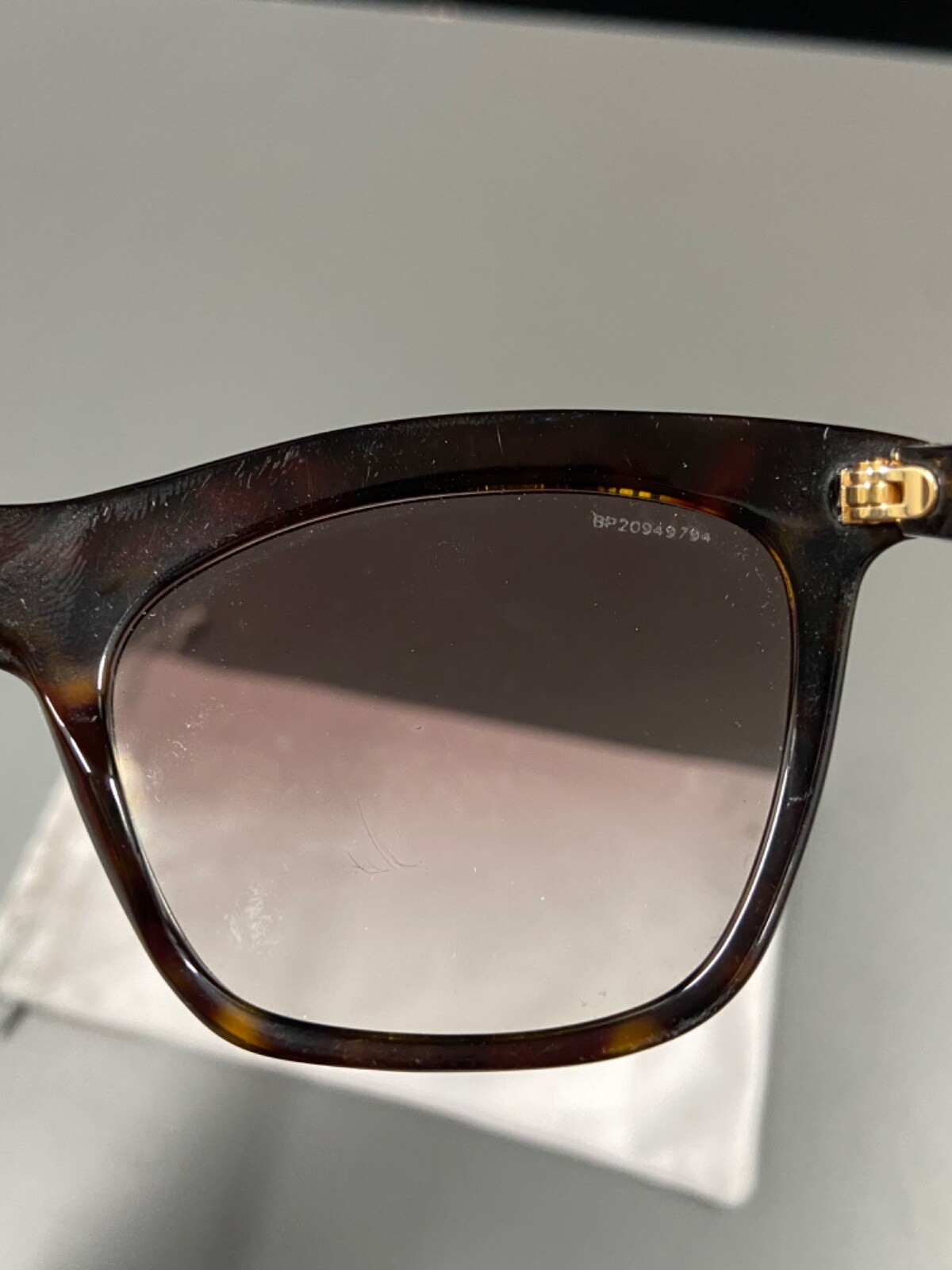 Prada SPR 19P MA4-0A7 55 Havana Black Tortoise Frames Authentic Sunglasses