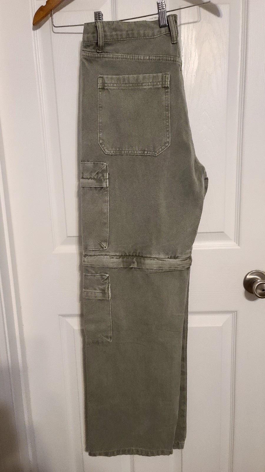 WeSc Flint Grey Baggy Zip Off Cargo Pants to Shorts (NWT) Men’s W32 L32