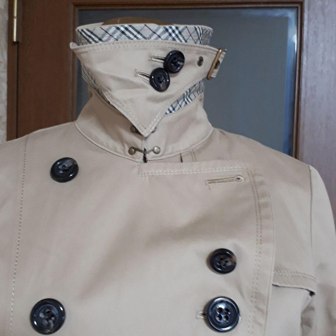 Burberry Blue Label Liner Beige Trench Coat with Throat Latch
