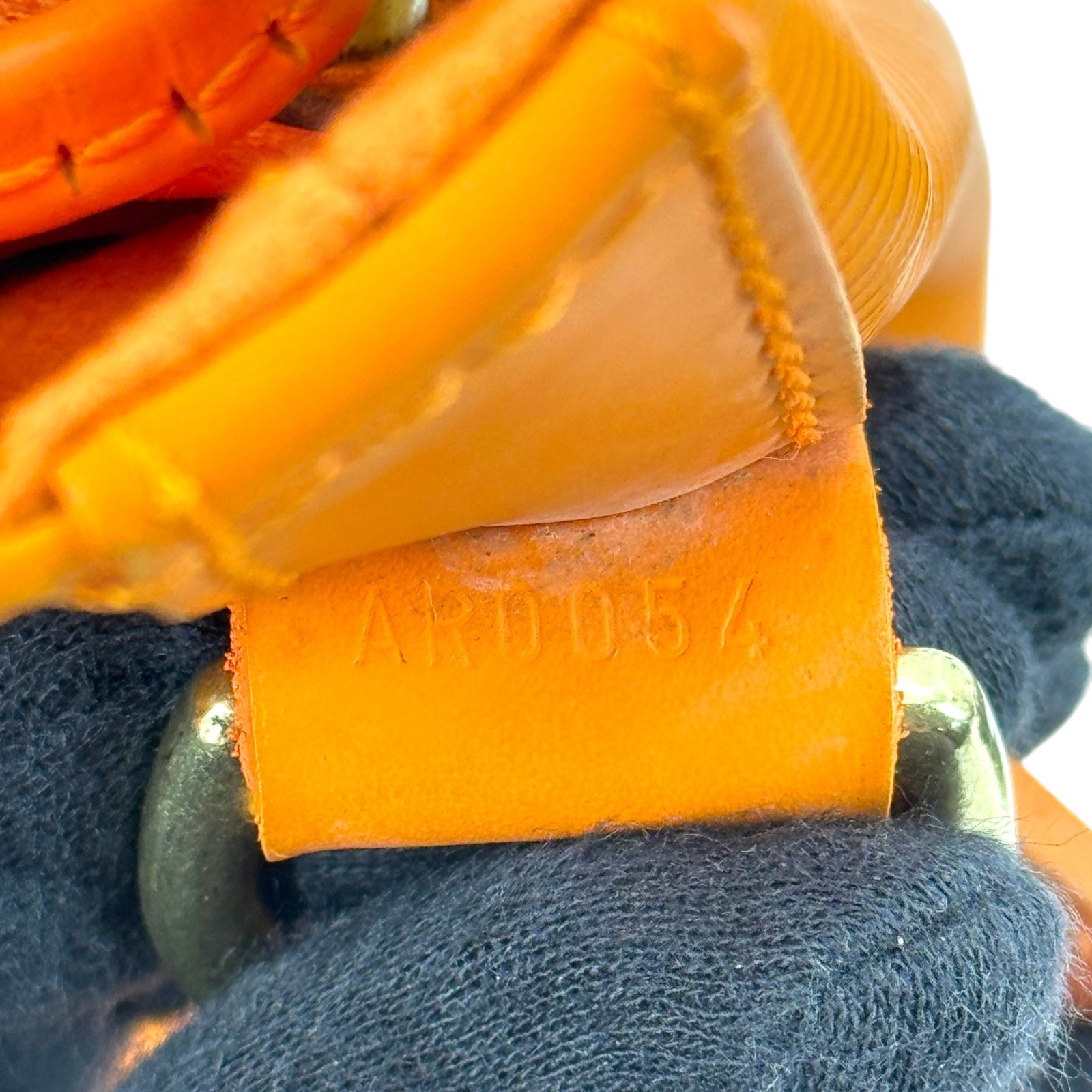 LOUIS VUITTON Petit Noe Mandarin Epi Orange Leather Drawstring Shoulder Bag