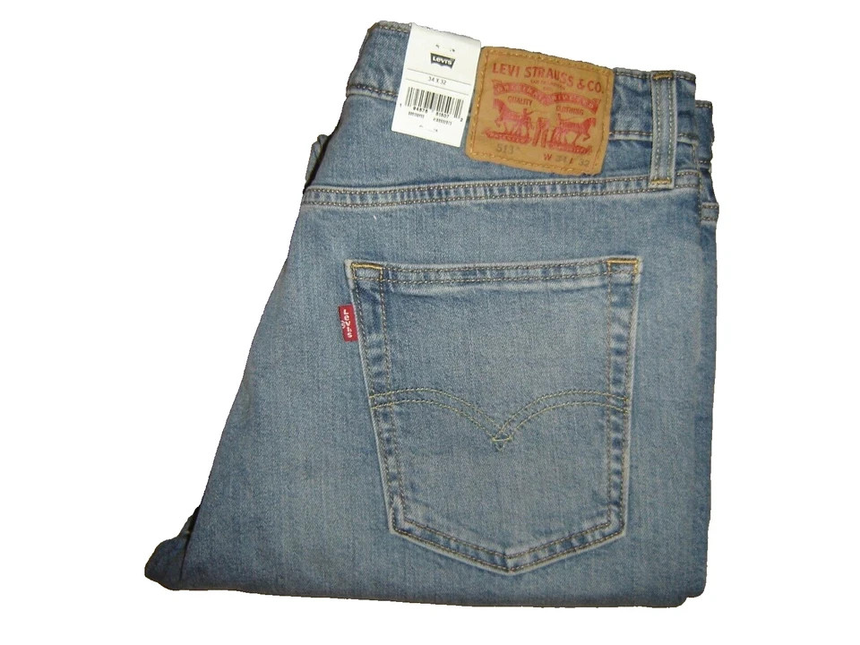NWT Levi’s 513 FLEX jeans 34 x 32 Slim Straight Fit Retail $80 Style #08513-0933
