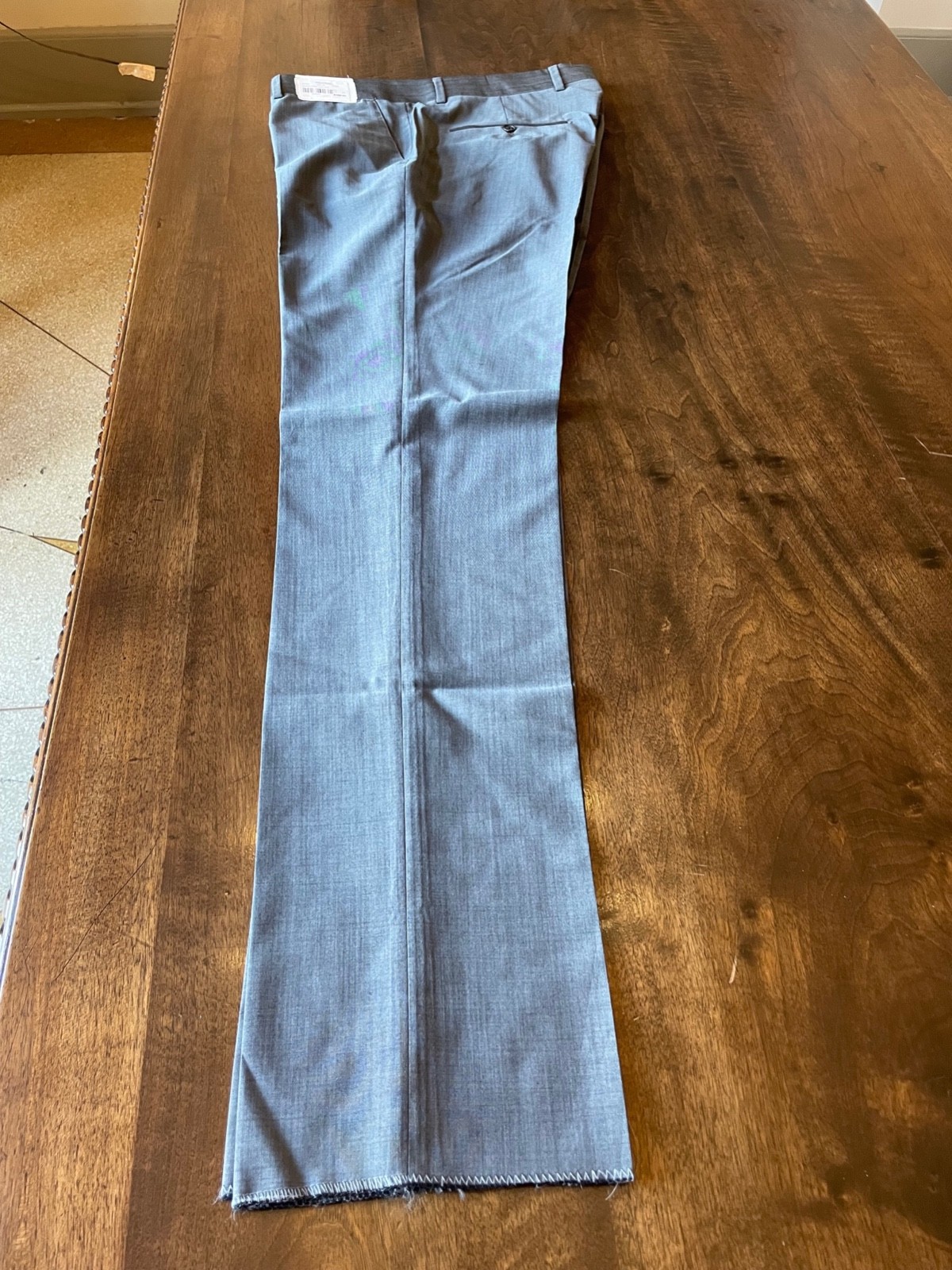 NEW HABERDASH Chicago Men’s Barberis 100% Italian Wool Pants 33W Unhemmed NWT