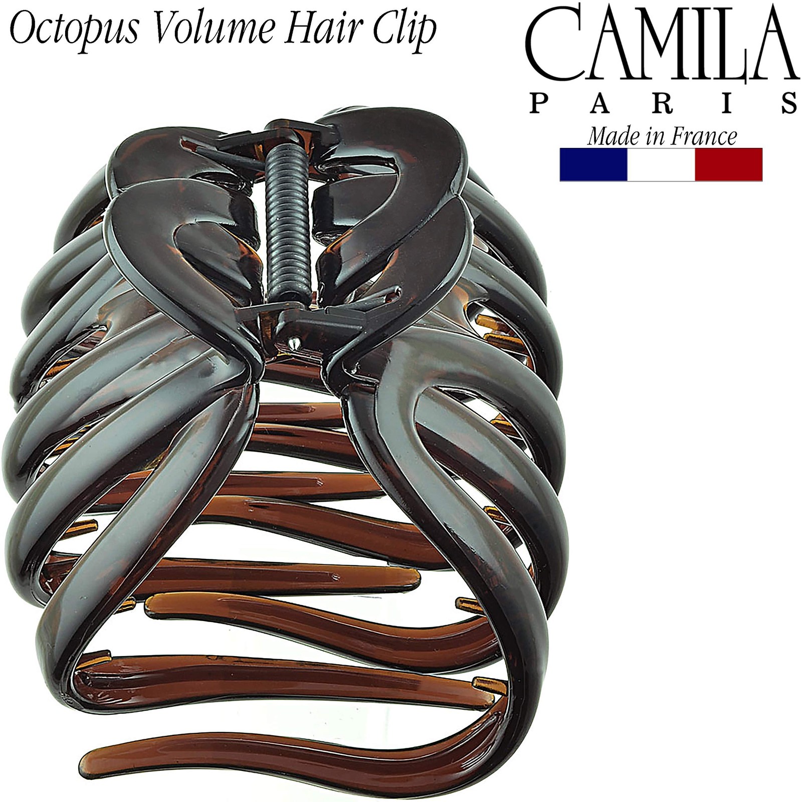French Octopus Hair Clip Women Long Curly Wavy Strong Hold Grip Made In France