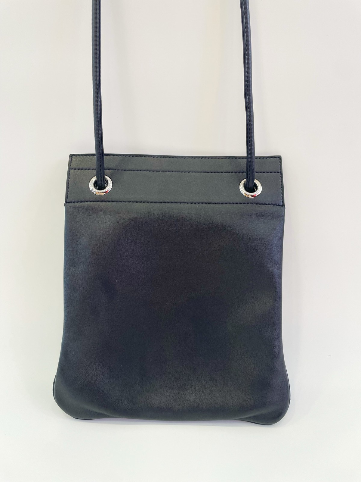 Hermes PHW Aline Shoulder Bag Leather Noir
