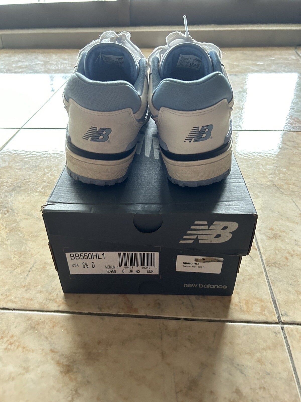 Size 8,5 – New Balance 550 Team Carolina Blue 2021