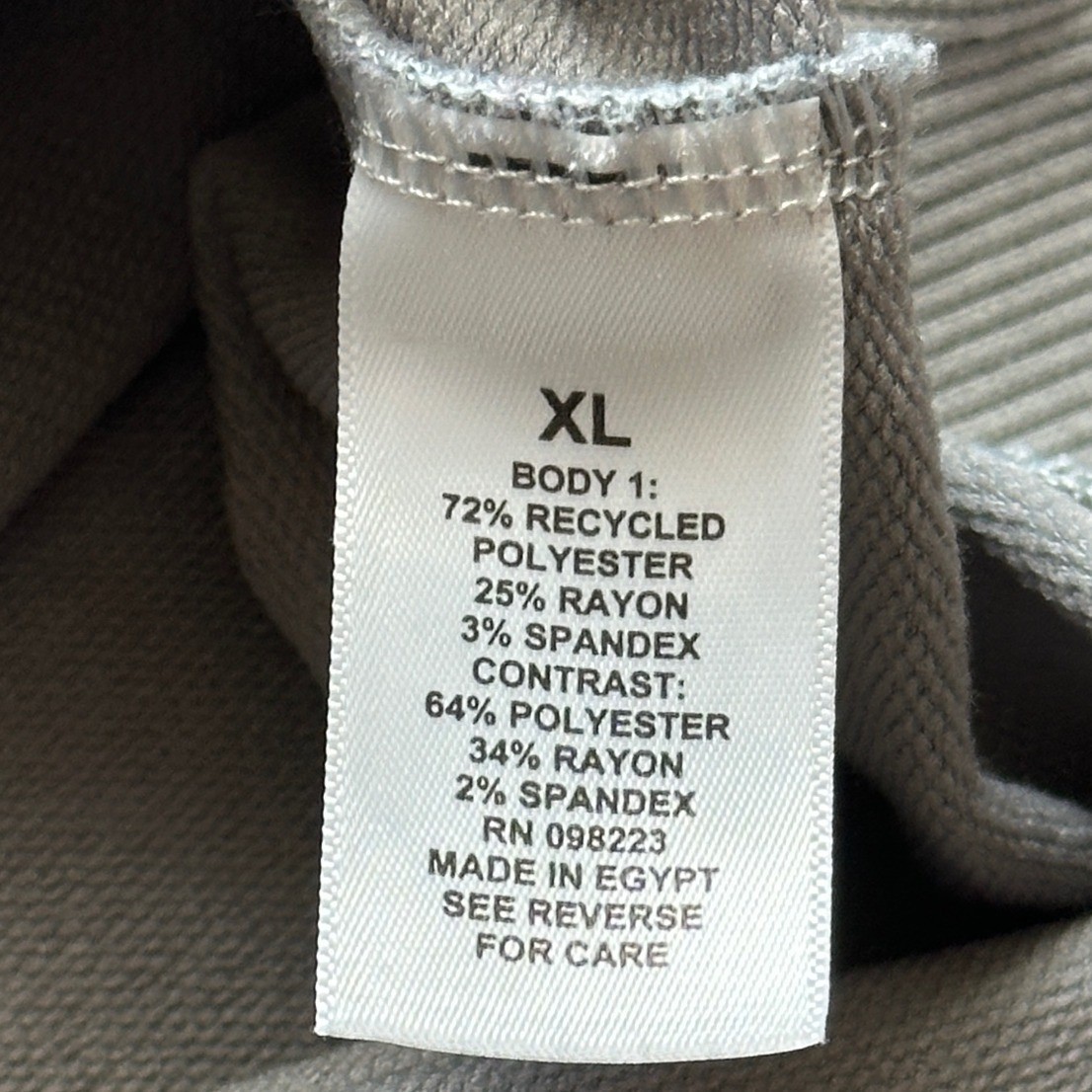 Freely V-Neck Relaxed Sweatshirt XL Gray Lightweight Comfy Sustainable Fabric
