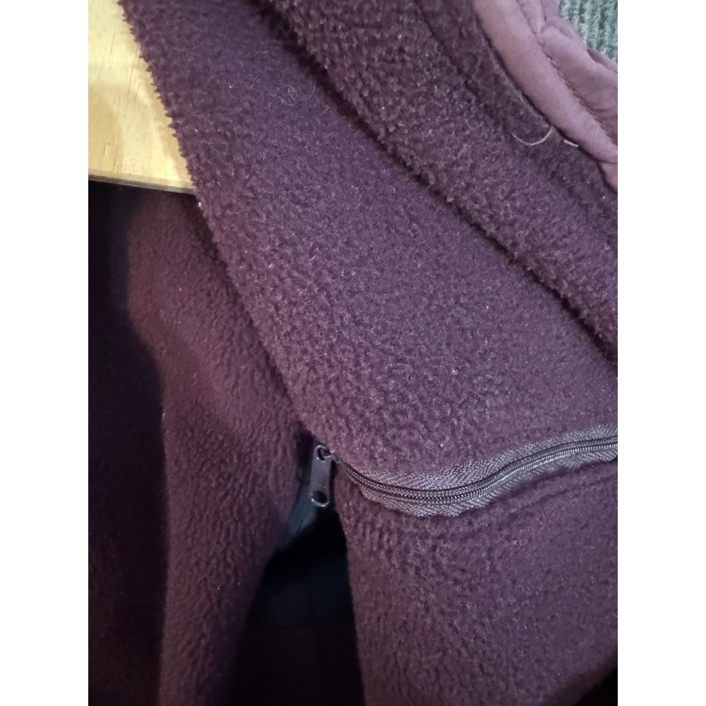 LL Bean Warm-Up Jacket Womens Medium Purple Fleece Lined Thinsulate Vintage USA