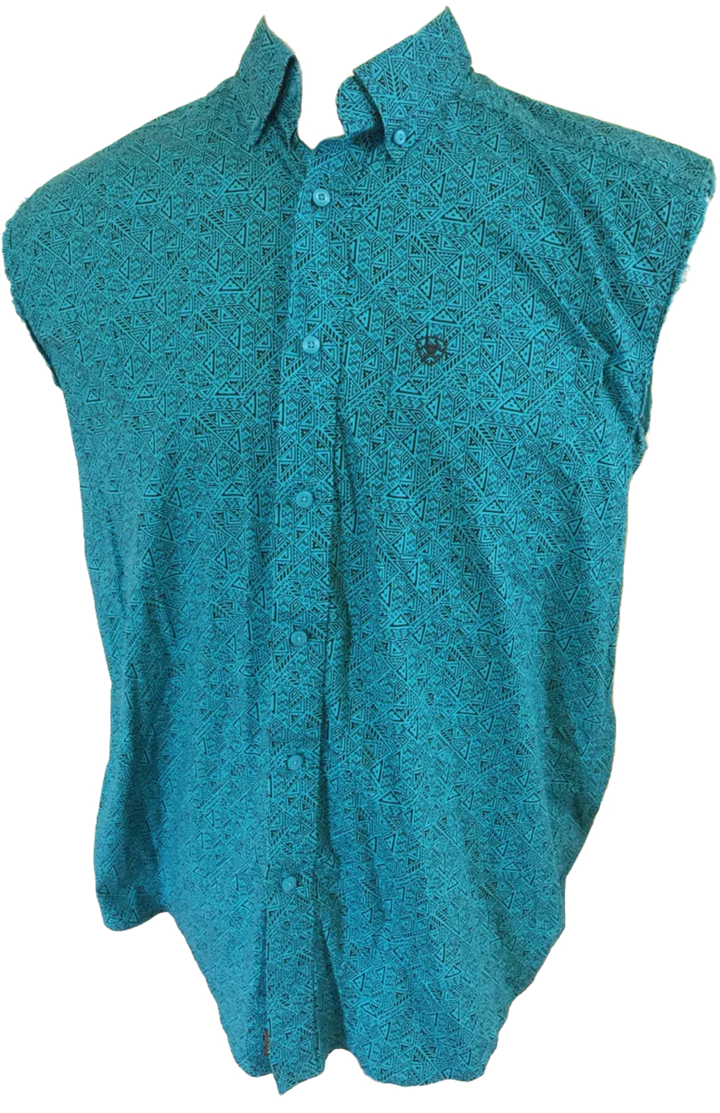 ARIAT Western Shirt Button Front Men 10030606 Kadewater Large – See Details