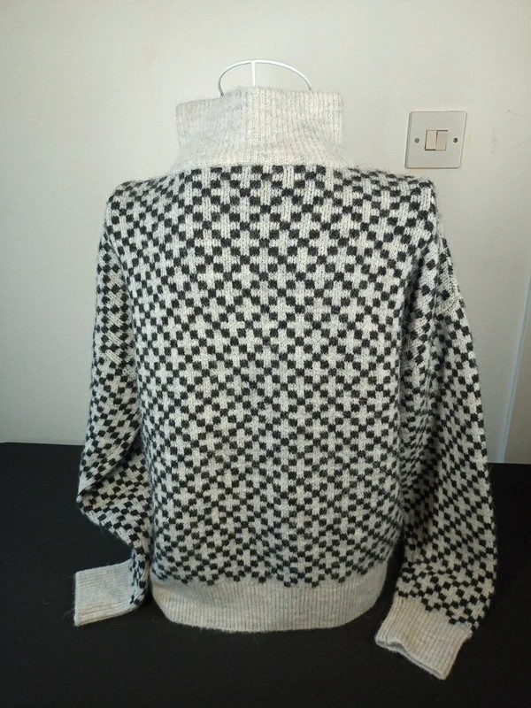 Hush Juno Jumper quarter zip Fabric wool Alpaca polyester size s/m 8 – 10 womans