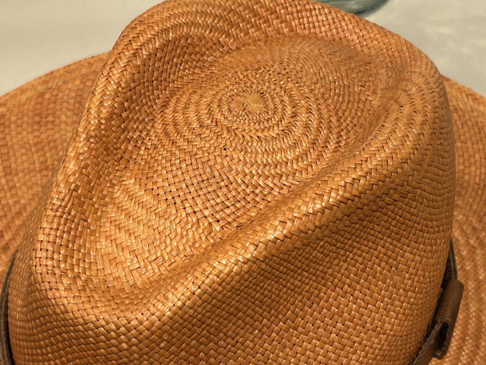 Goorin Bros Toquilla Panama Straw Flat Brim Fedora Hat Sz 7 SHARP – NEW