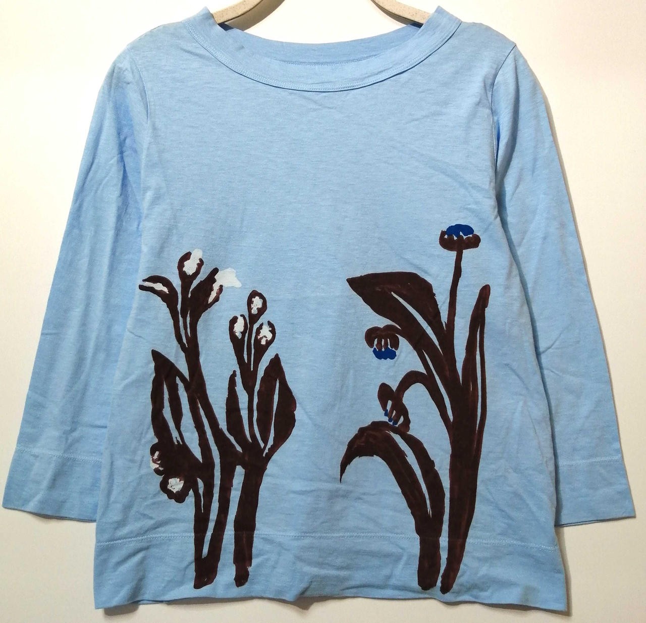 Dokanpei Print T-shirt 92cm Chest M Short Sleeve 45RPM 3/4 Sleeve
