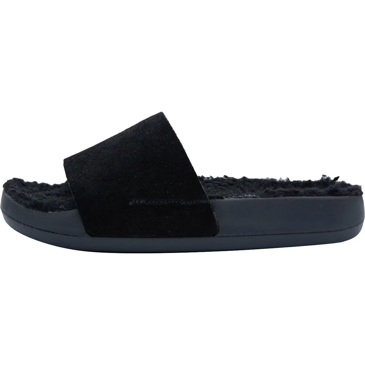 Brandblack Apres Kashiba Faux Shearling Black Slide Sandal Men MSRP $90
