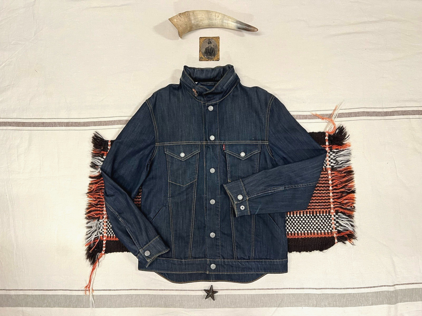 Levi’s Commuter Cycling Jacket M Blue Vintage 2014 Rare Ergonomic Showerproof