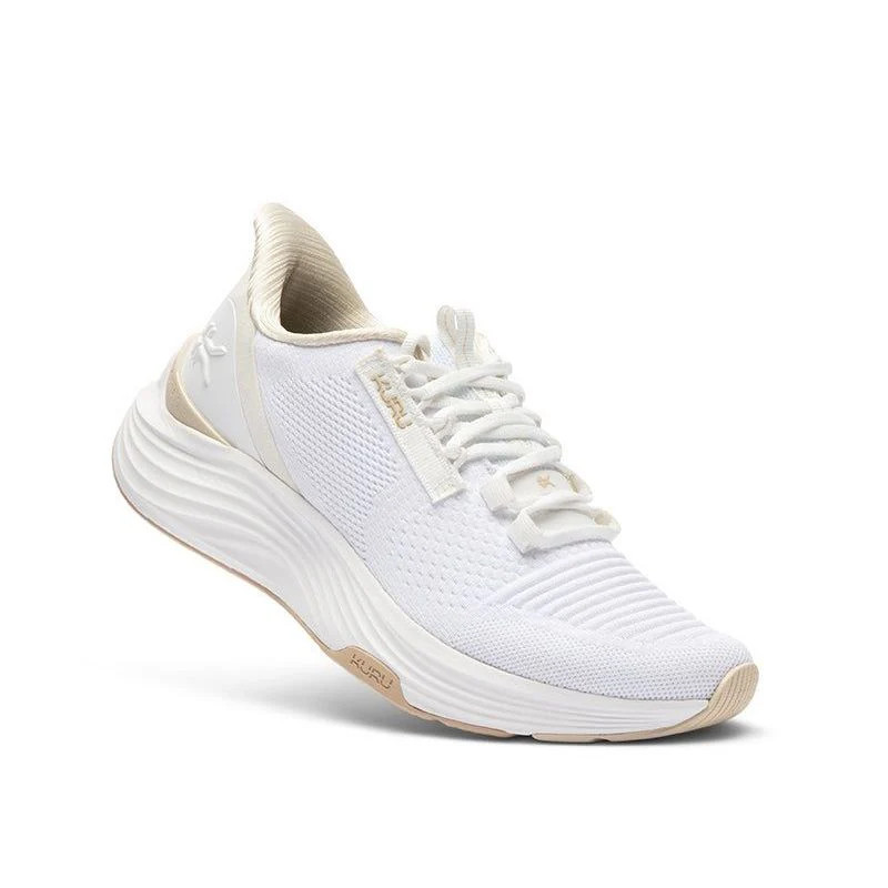 Women’s KURU ATOM 2, Bright White/Sand, 6 B Medium US