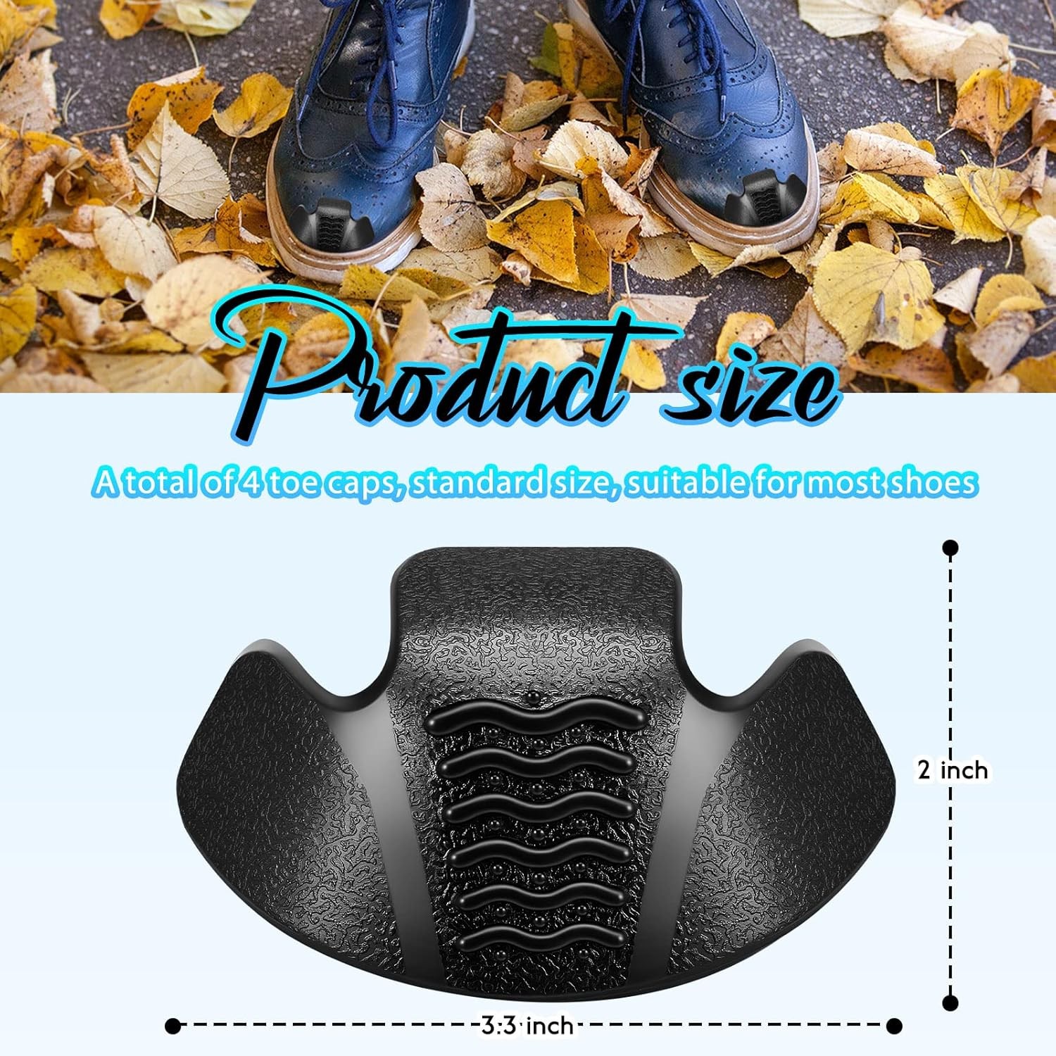 Bencailor Boot Toe Protectors Guards Work Protector Cover Black