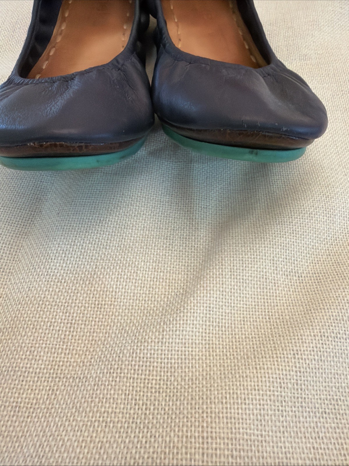 Tieks by Gavrieli Cali Navy Blue Ballet Slip On Leather Flats Women’s Size 9