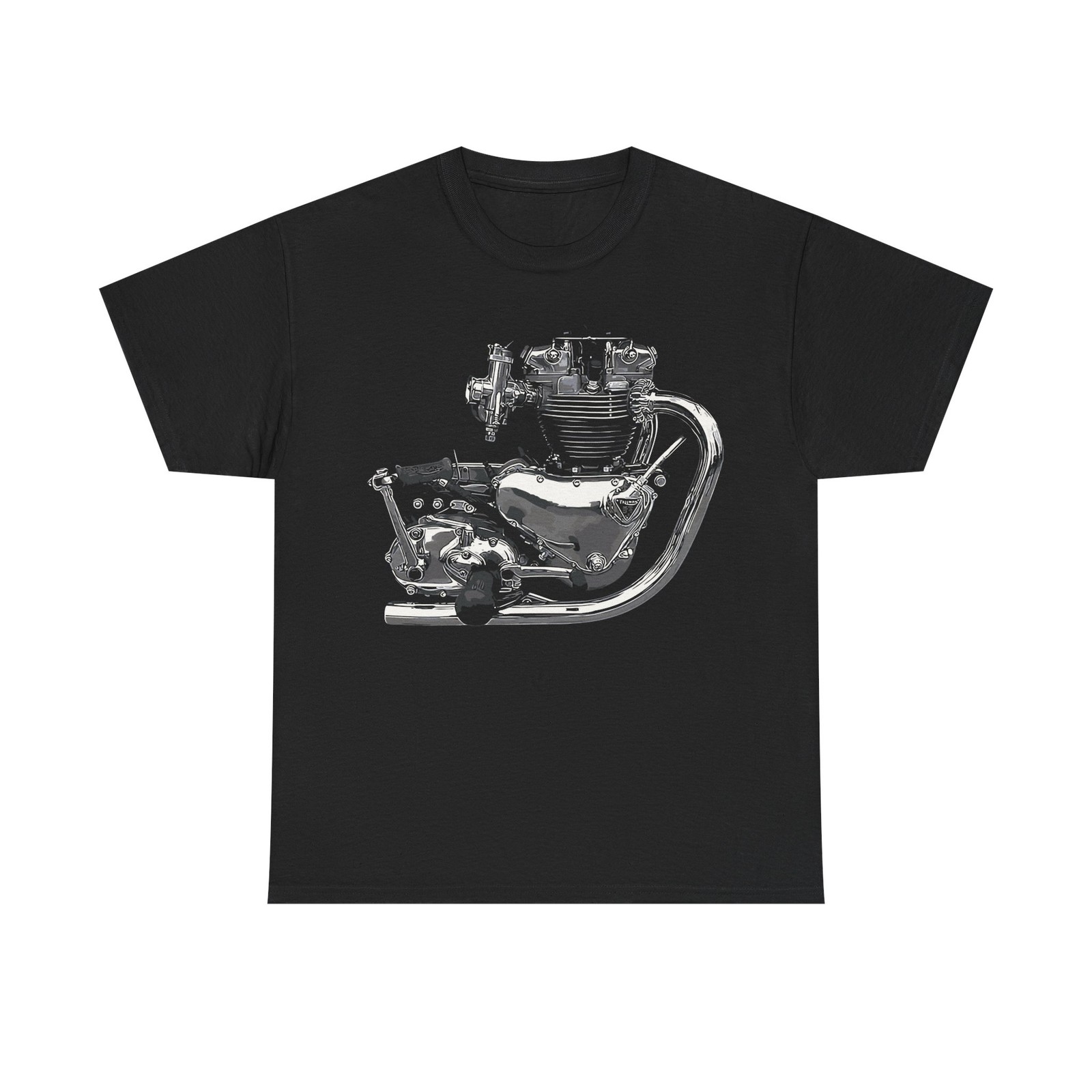T100 500cc Motor Classic Bonneville British Motorcycle T Shirt , Printed in USA