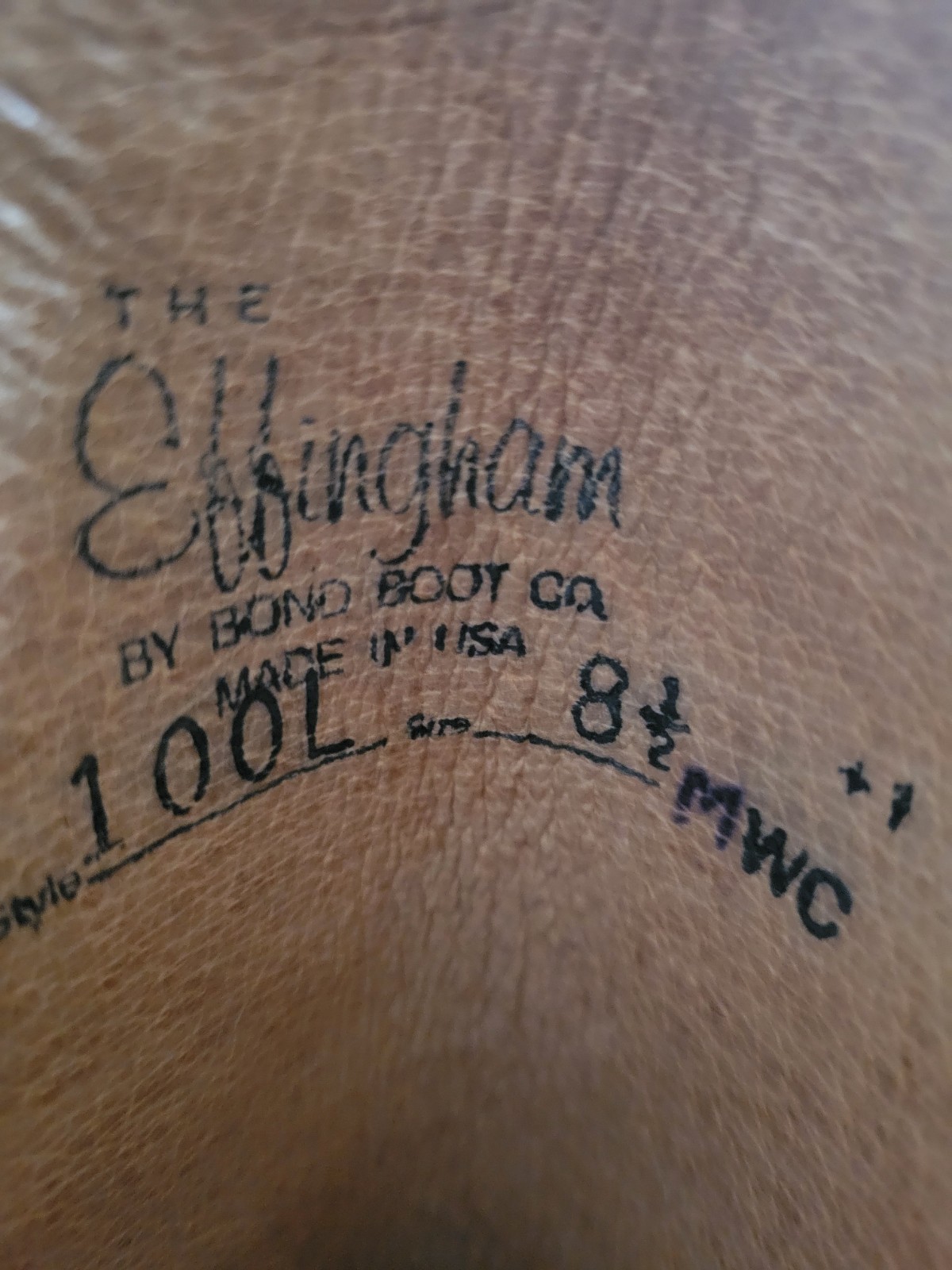 EFFINGHAM Bond Co. Size 8.5 100L Black Leather Equestrian Riding Boots USA MADE