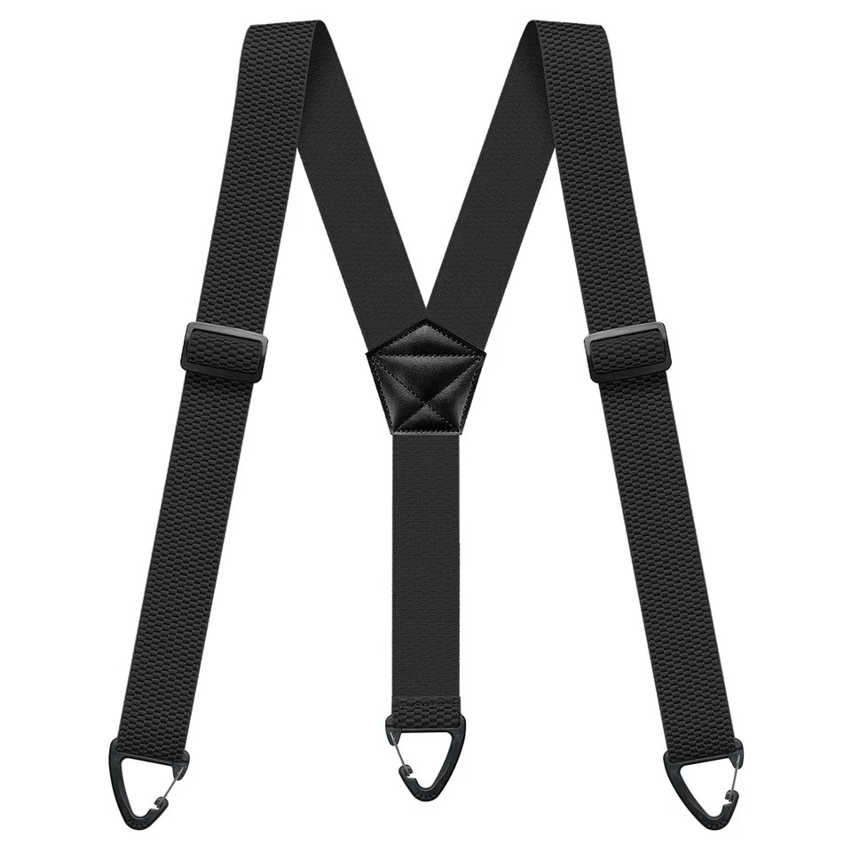 Suspenders for Men Heavy Duty, Y Shape Back Hidden Suspender 1.5″ Under Clothing