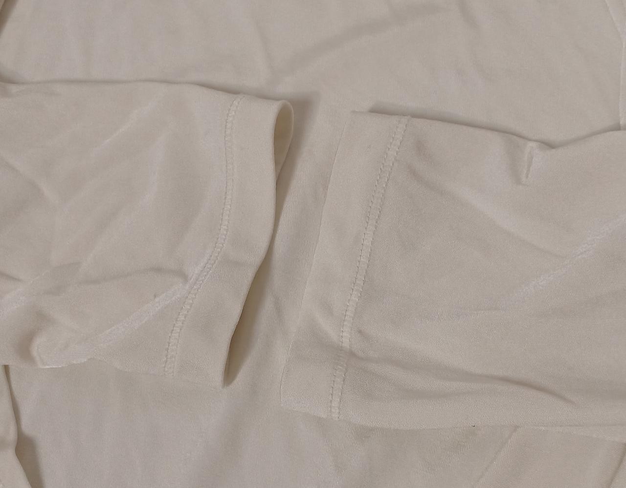 LILYSILK Wrinkled V-Neck LS Top 2XL Cotton Shirt 25.6in Body Length