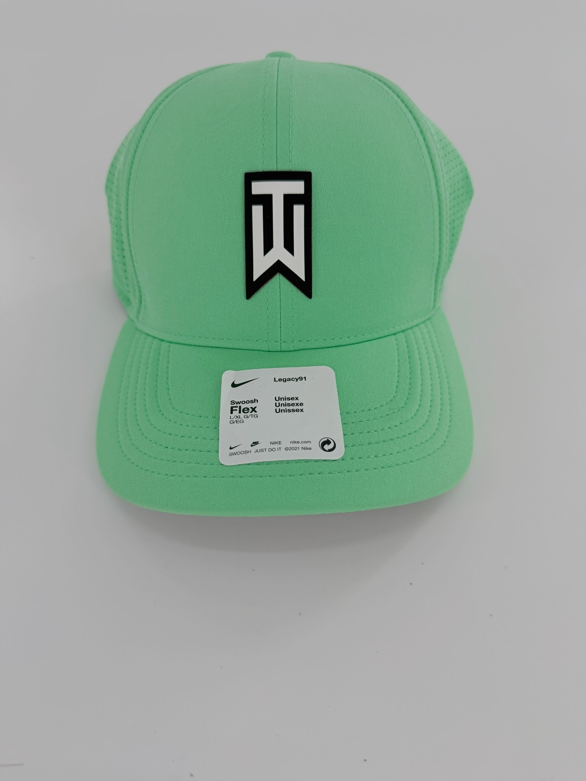 Nike TW Tiger Woods Collections Legacy 91 Golf Cap Sz L/XL Green Hat DH1344 363
