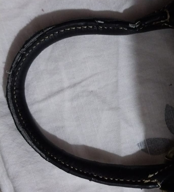 Authentic Ri2k London 100% Genuine Black Leather Handbag / Satchel