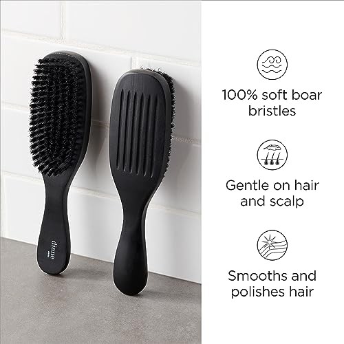 7-Row Boar Bristle – Soft 100% Boar Bristles – 1 Count (Pack of 1) Wave Brush