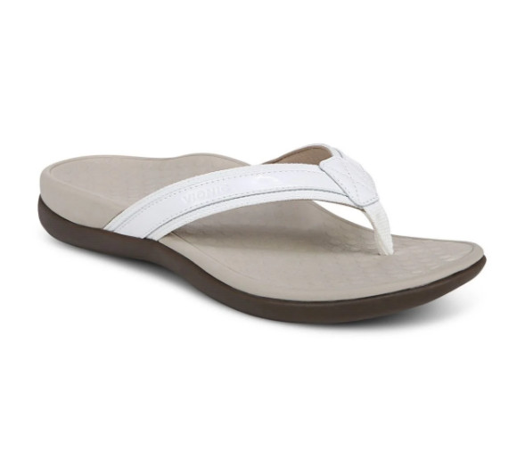 NEW VIONIC Women’s Tide II Toe Post Sandal – White, MED-WIDE