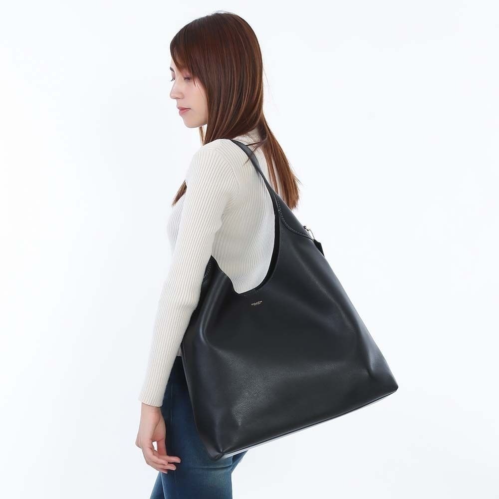 COACH Brooklyn 39 Shoulder Bag CU044 Black Leather Women Outlet New