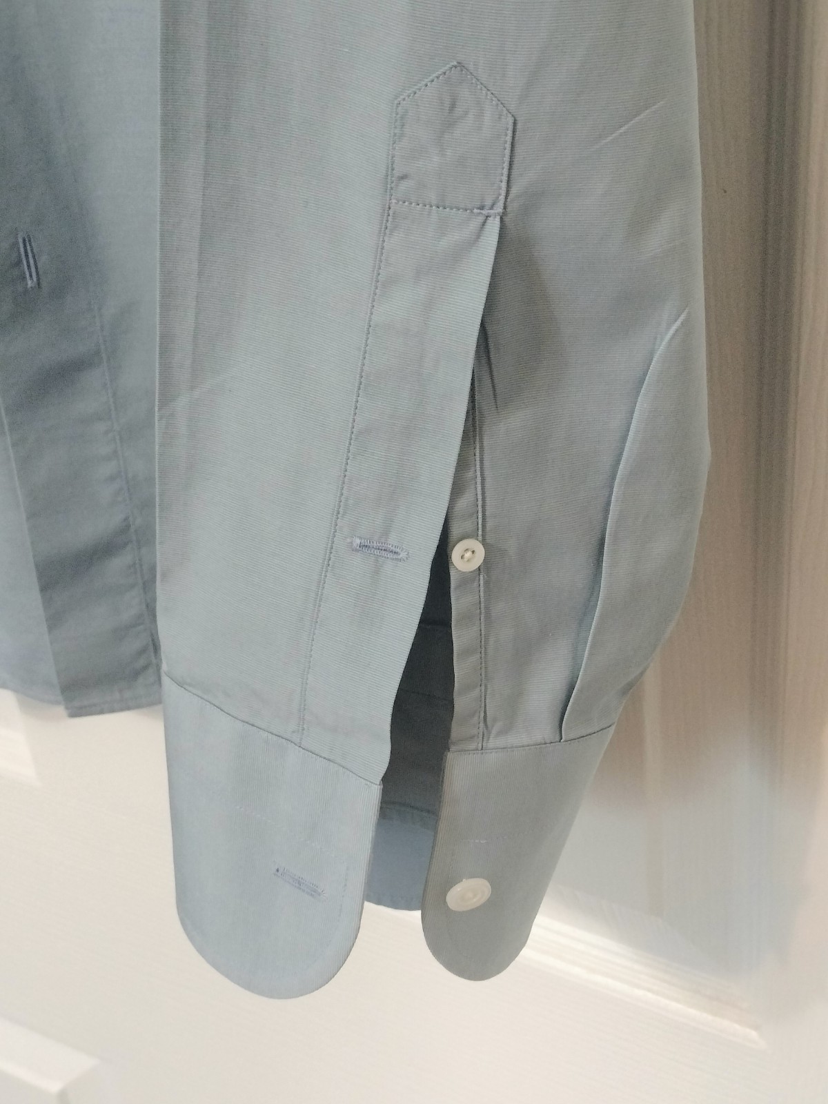 TOM FORD Men’s Dress Shirt Classic Blue 17/43 Cotton Made in Switzerland